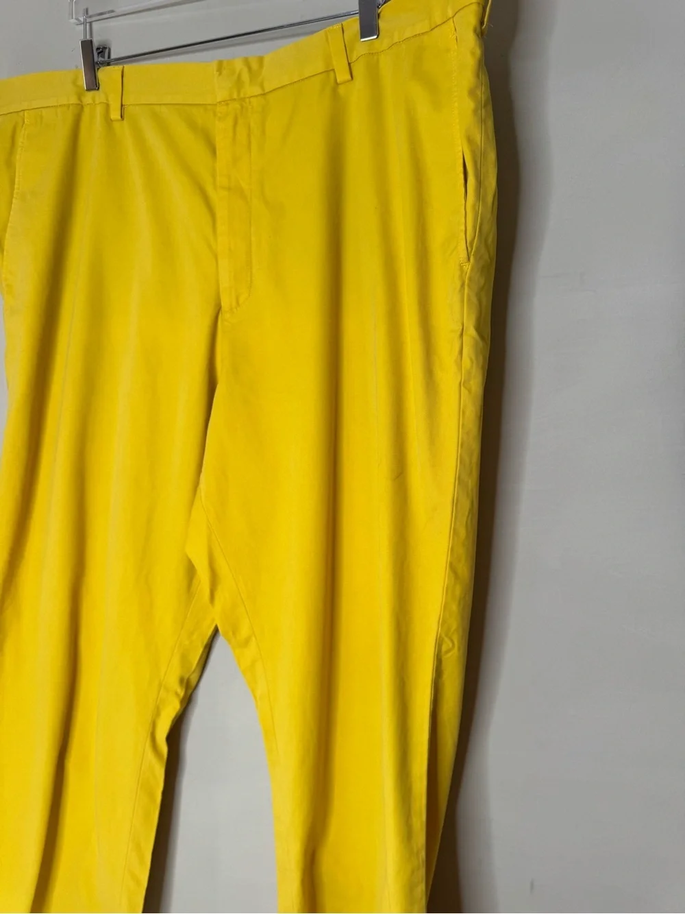 Banana Republic Aiden Chino Pants 44x32 Yellow Slim Fit Stretch Chinos NWT